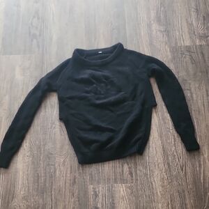 lululemon athletica Black Crew Neck Sweater